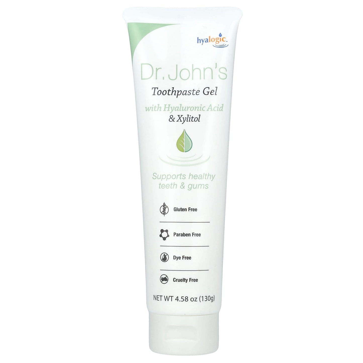 Hyalogic Toothpaste Gel with Hyaluronic Acid & Xylitol, Mint, 4.58oz - Image 1