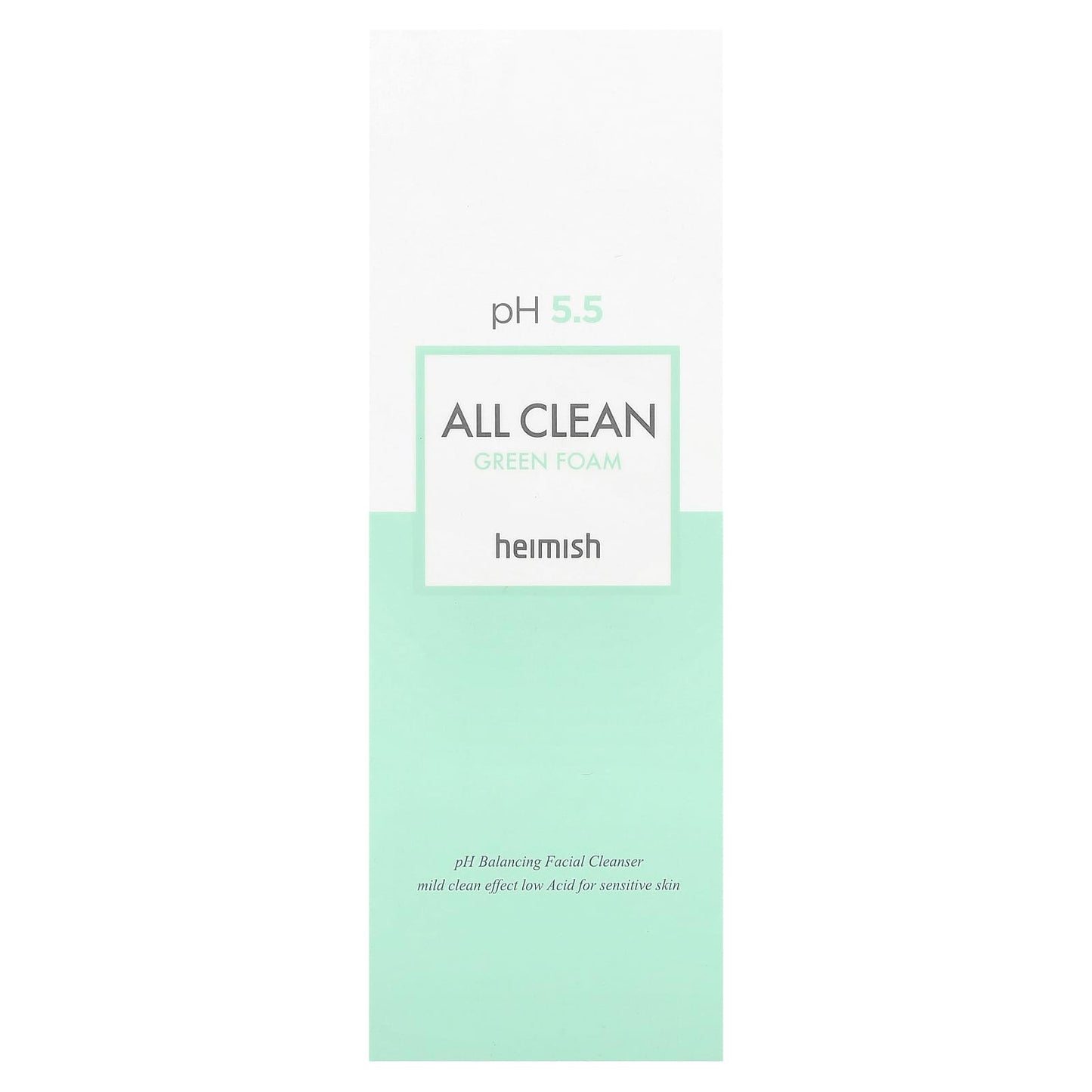 Heimish, All Clean Green Foam Facial Cleanser, 5.29 oz (150 g)