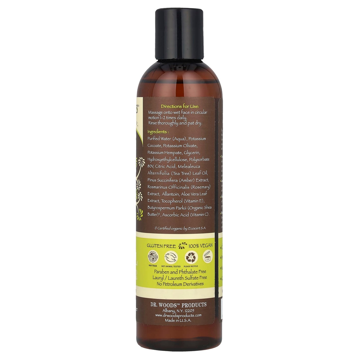 Dr. Woods Tea Tree Facial Cleanser for Oily Skin - 8 fl oz - Image 2