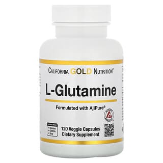 California Gold Nutrition L-Glutamine Supplement for Muscular Endurance 120 Caps