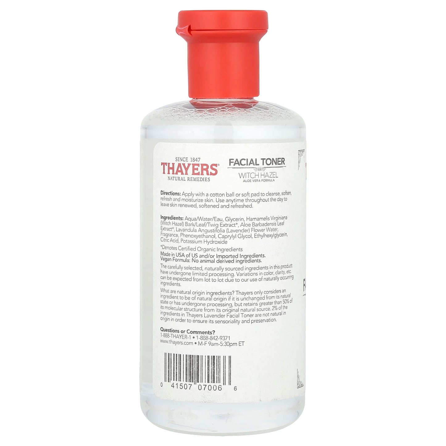 Thayers, Witch Hazel Facial Toner, Alcohol-Free, Lavender, 12 fl oz (355 ml) - Image 2