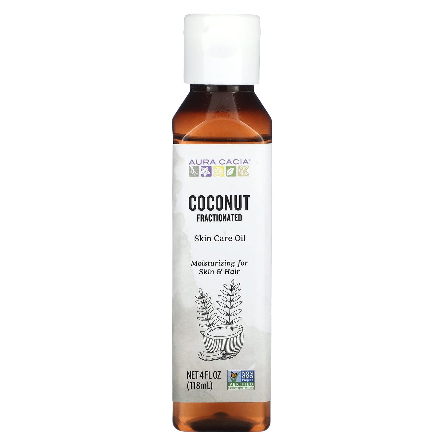 Fractionated Coconut Oil by Aura Cacia - Moisturizing for Skin & Hair - Image 1