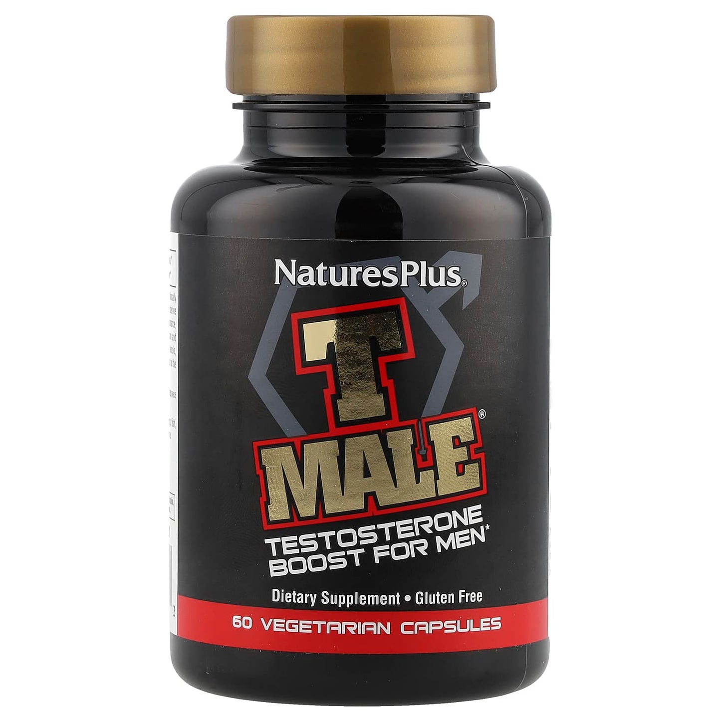 NaturesPlus, T Male®, Testosterone Boost For Men, 60 Vegetarian Capsules - Image 1