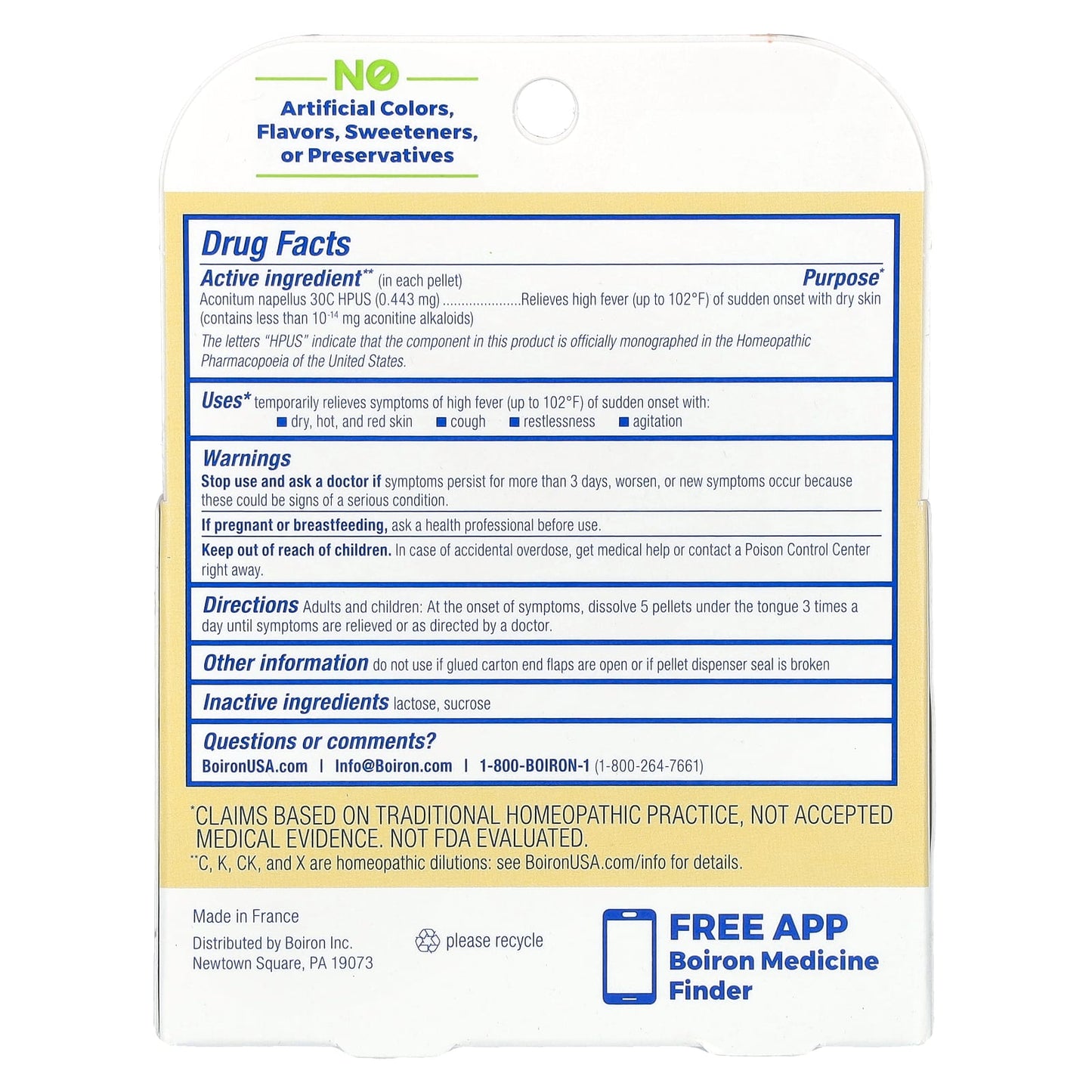 Boiron Fever Relief, Natural Homeopathic Medicine for Adults & Kids - Image 2