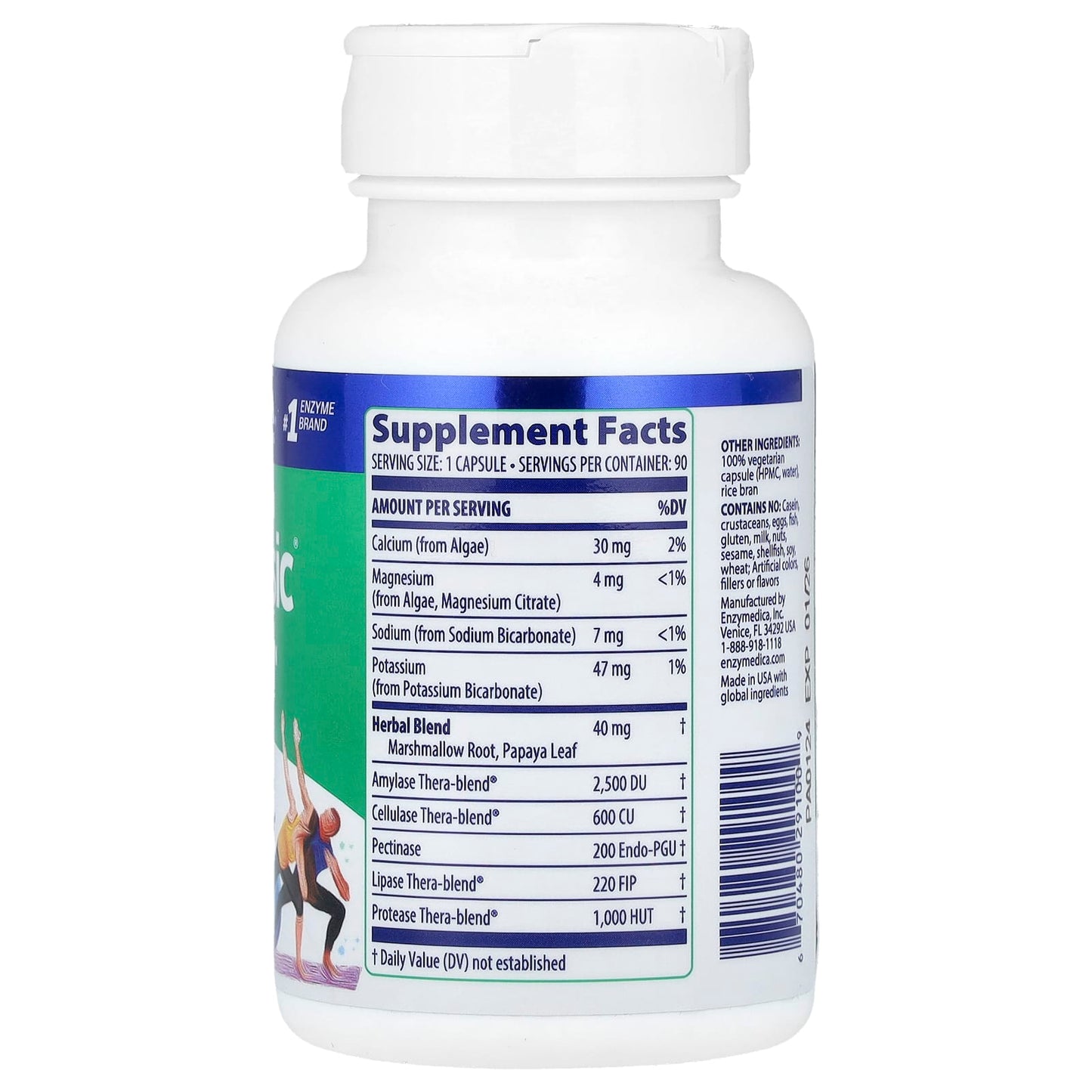 Optimize Digestion with Enzymedica pH-Basic - 90 Capsules - Image 2