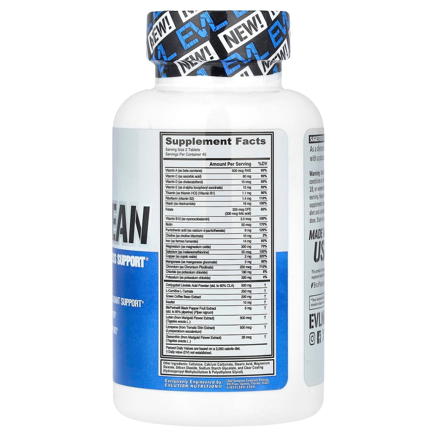 EVLution VitaLean Vitamins for Weight Loss Support - 90 Tablets - Image 2