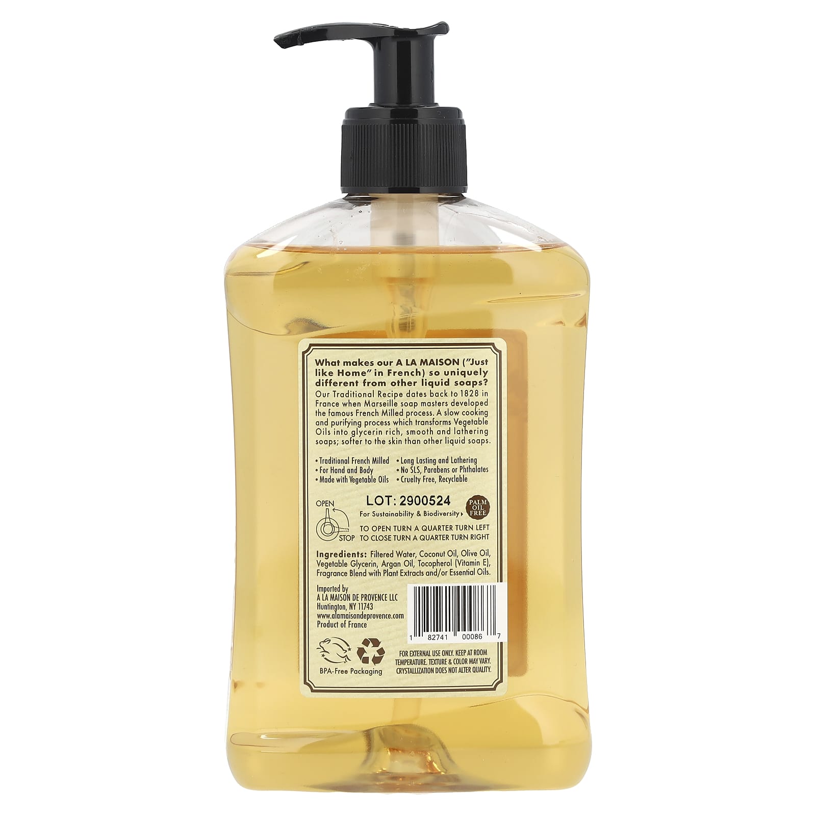 French Honeysuckle Liquid Soap for Hand & Body by A La Maison de Provence - Image 2