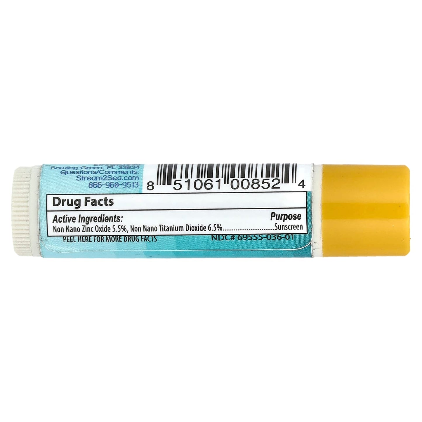 Stream2Sea, Sun Protect Lip Balm, SPF 30+, Naturally Naked, 0.15 oz (4 g) - Image 2