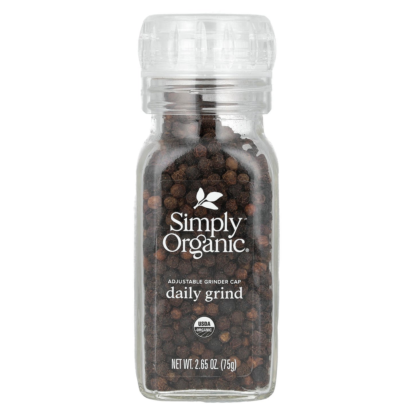 Simply Organic, Daily Grind, Black Peppercorn, 2.65 oz (75 g) - Image 1