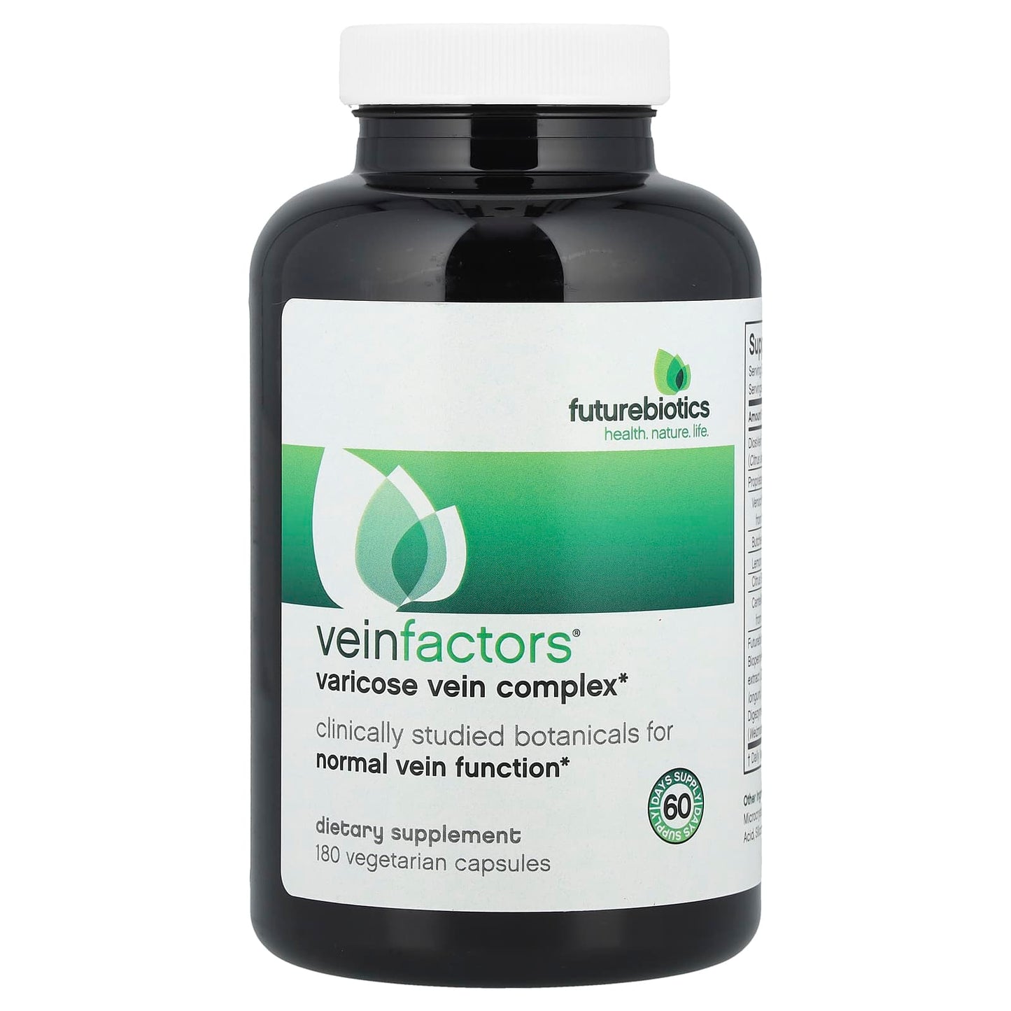 Vein Factors Varicose Vein Relief Supplement by FutureBiotics - Image 1
