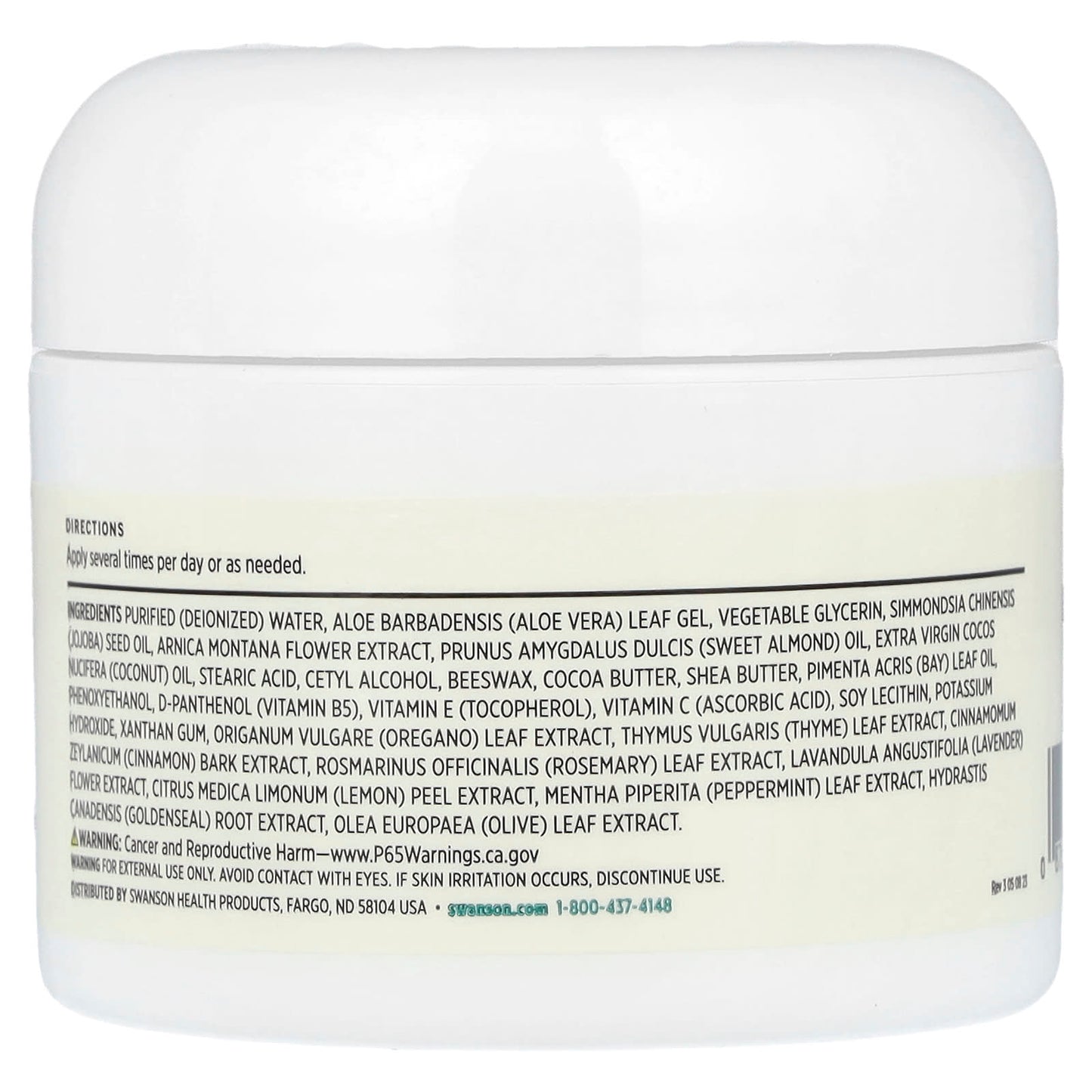 Swanson, Intensive Hand & Foot Therapy Cream, 2 fl oz (59 ml) - Image 2
