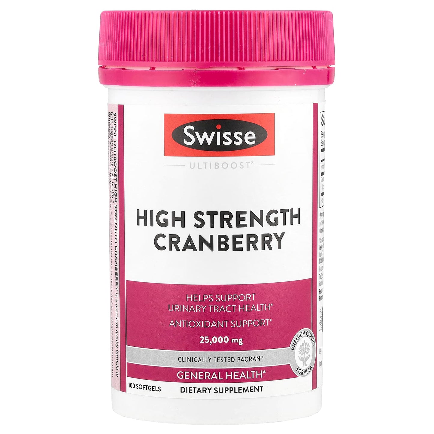 Swisse, Ultiboost®, High Strength Cranberry, 25,000 mg, 100 Softgels - Image 1