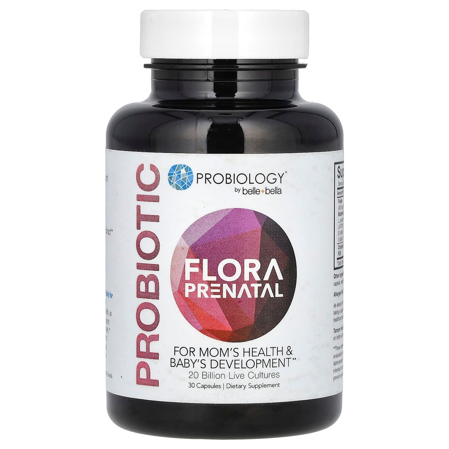 Belle+Bella Probiotic Prenatal Support for Mom & Baby's Health - Image 1