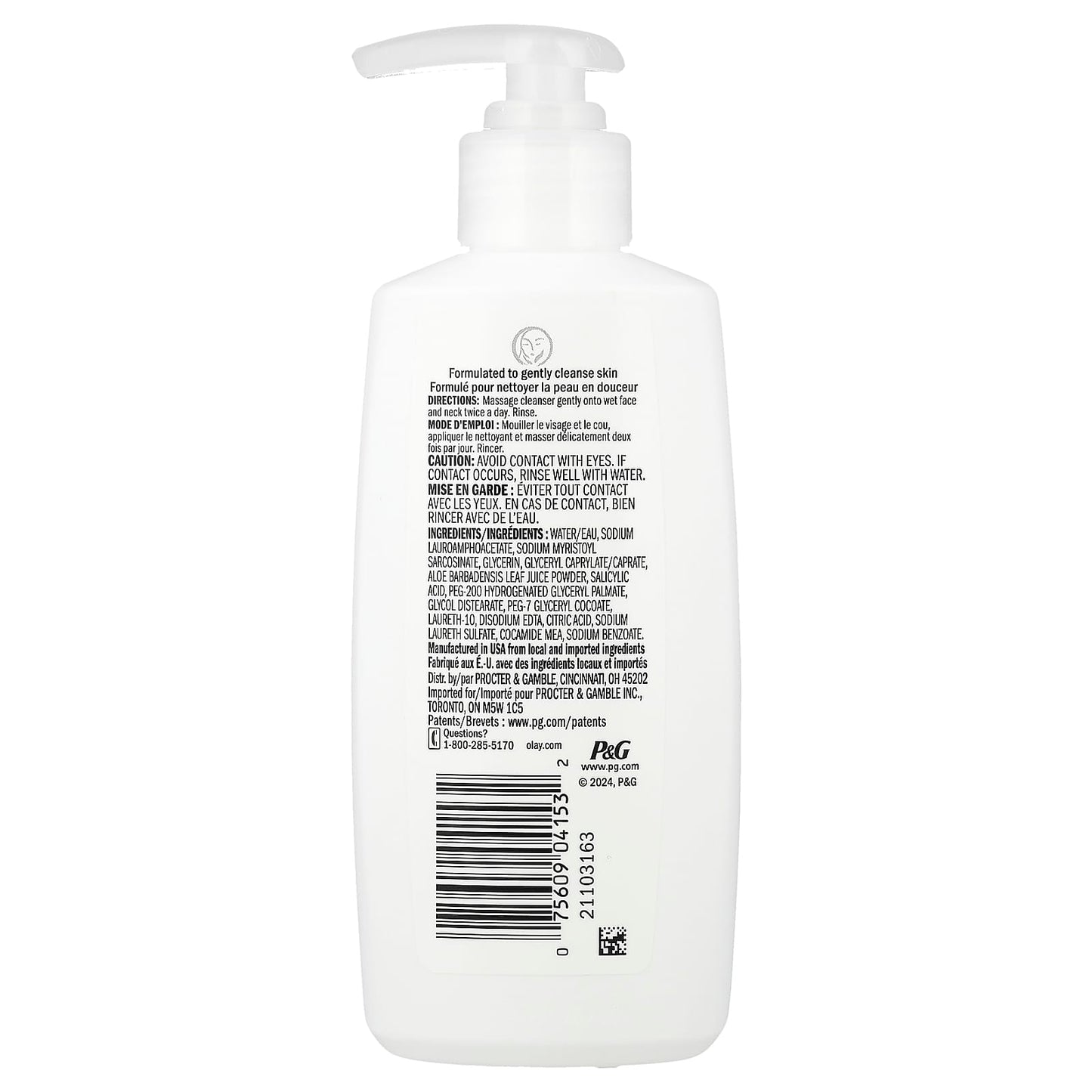 Olay, Cleanse, Gentle Foaming Cleanser, 6.7 fl oz (200 ml) - Image 2