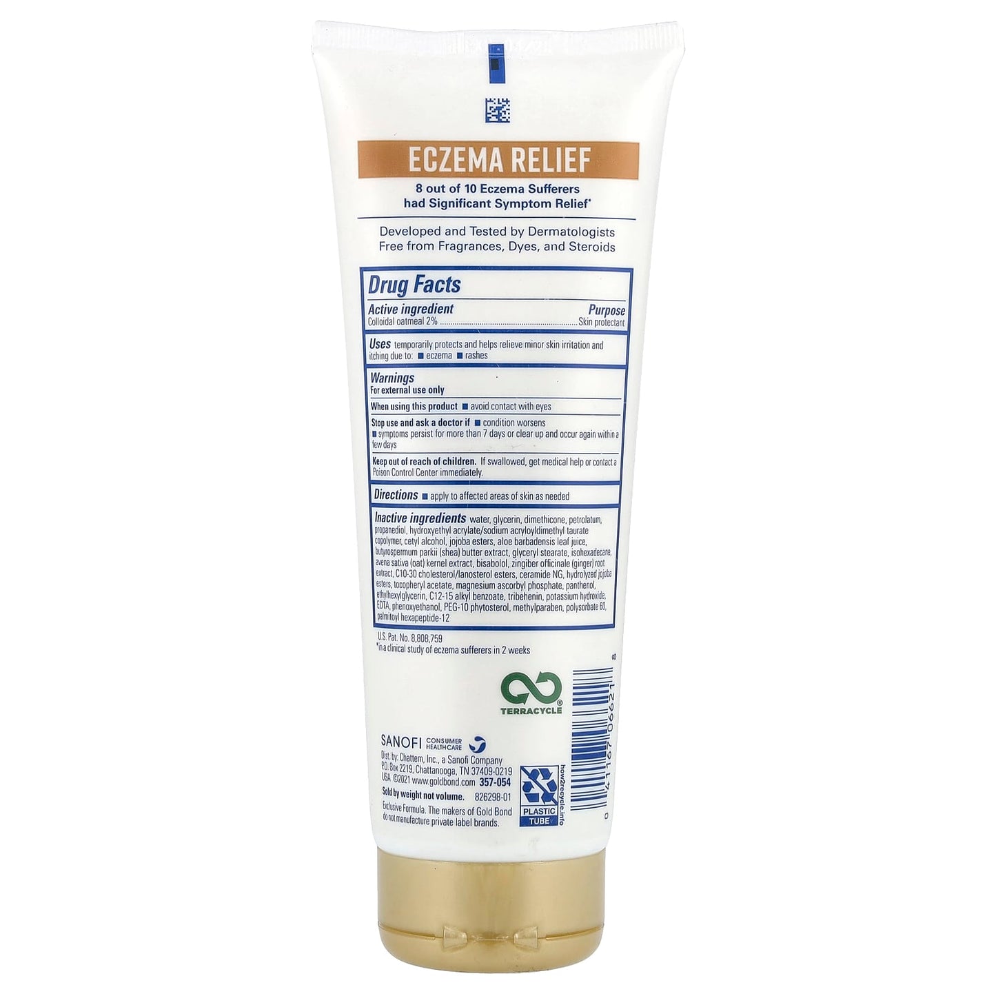 Gold Bond Eczema Relief Cream, Fast Dry Skin Protection, 8oz - Image 2