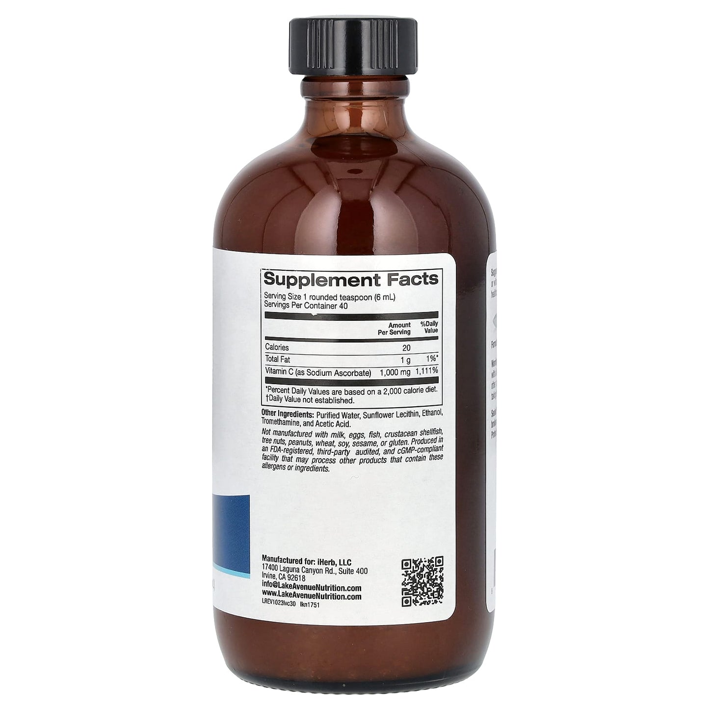 Boost Skin and Immune Health with Liposomal Vitamin C - 1,000mg - 8fl oz - Image 2