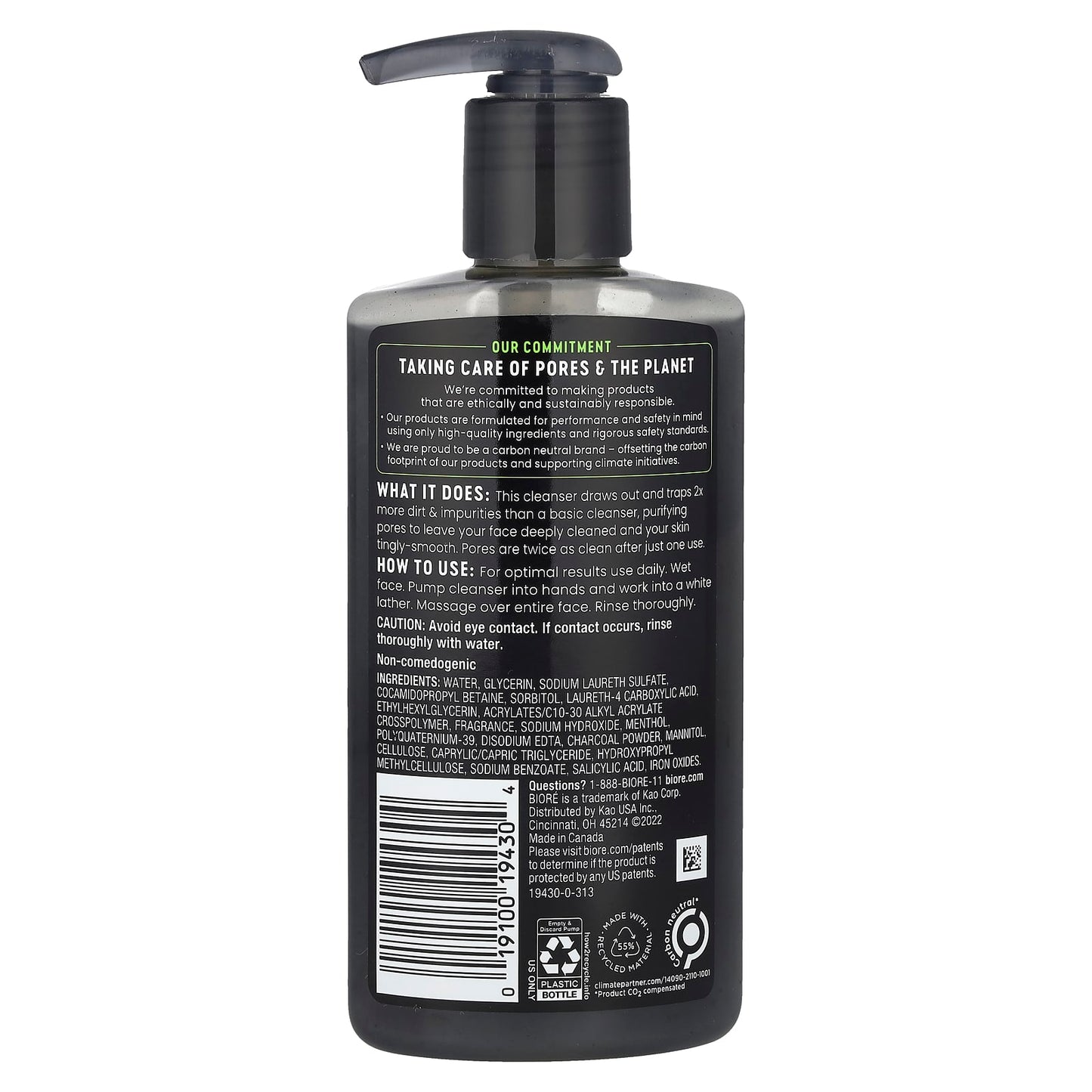 Deep Pore Charcoal Cleanser for Oily Skin - 6.77 fl oz - Image 2