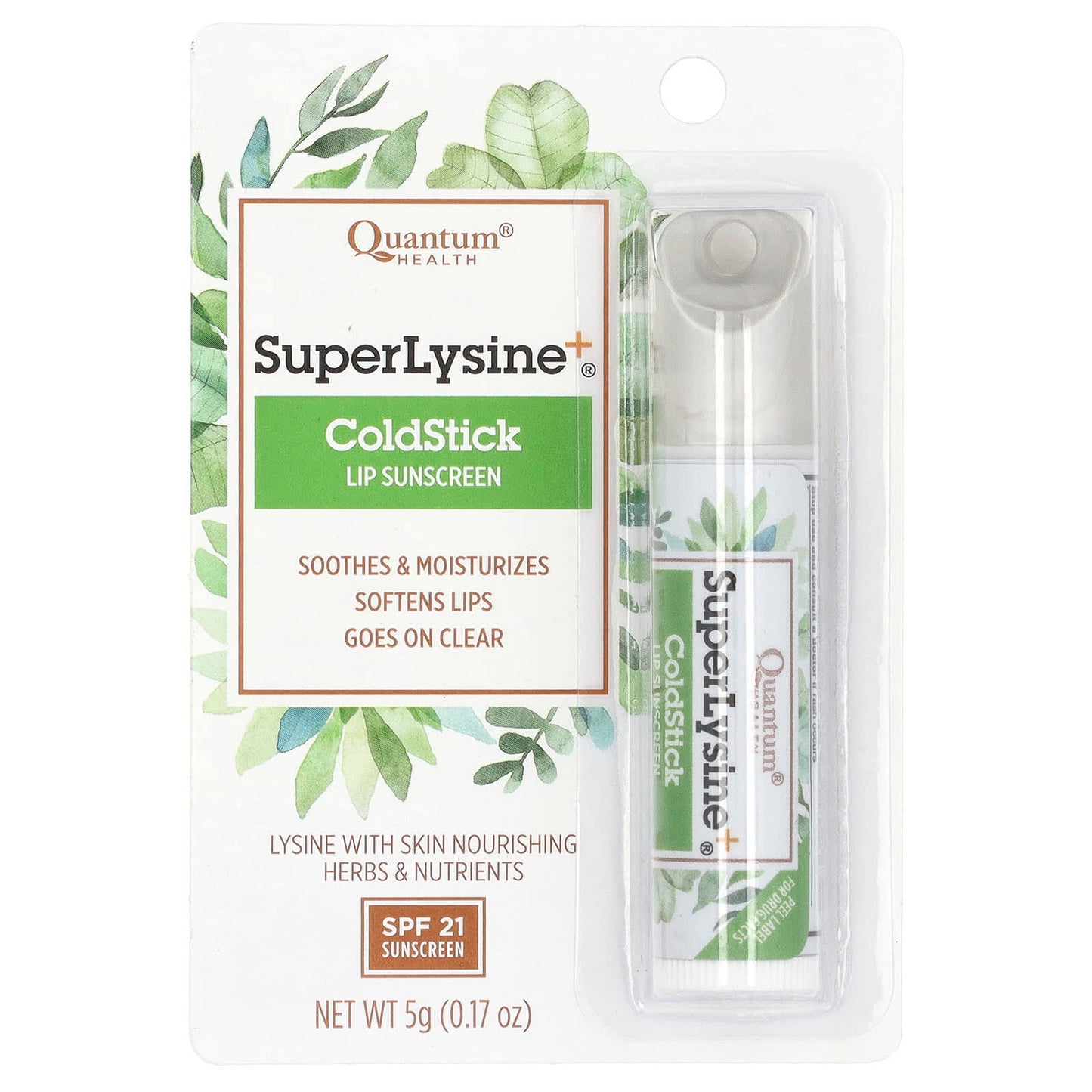 Quantum Health, Super Lysine+®, ColdStick, Lip Sunscreen, SPF 21, 0.17 oz (5 g) - Image 2