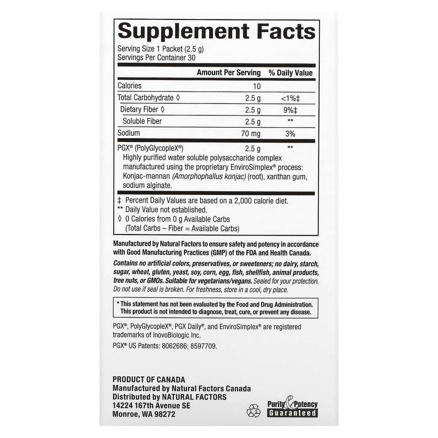 Natural Factors, PGX Daily, Singles, 30 Convenient Sticks, (2.5 g) Each - Image 2