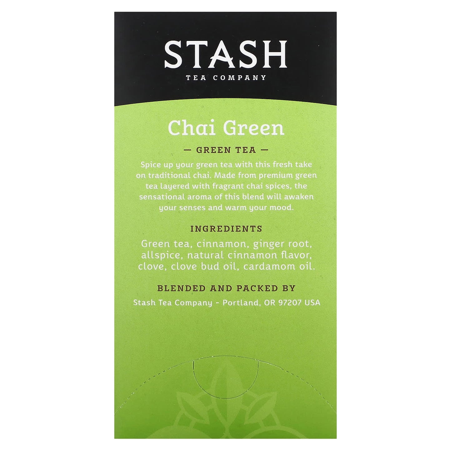 Stash Tea, Green Tea, Chai Green , 20 Tea Bags, 1.3 oz (38 g) - Image 2