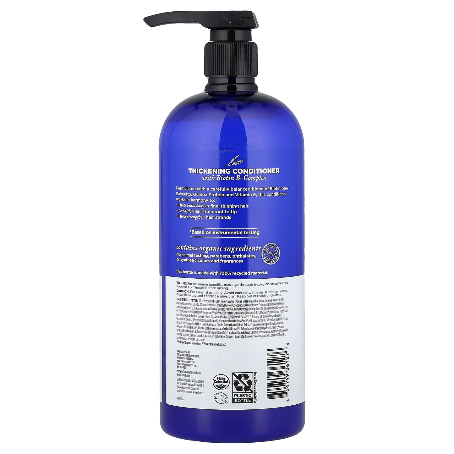 Avalon Organics Thickening Conditioner, Biotin & B-Complex, 32 fl oz - Image 2