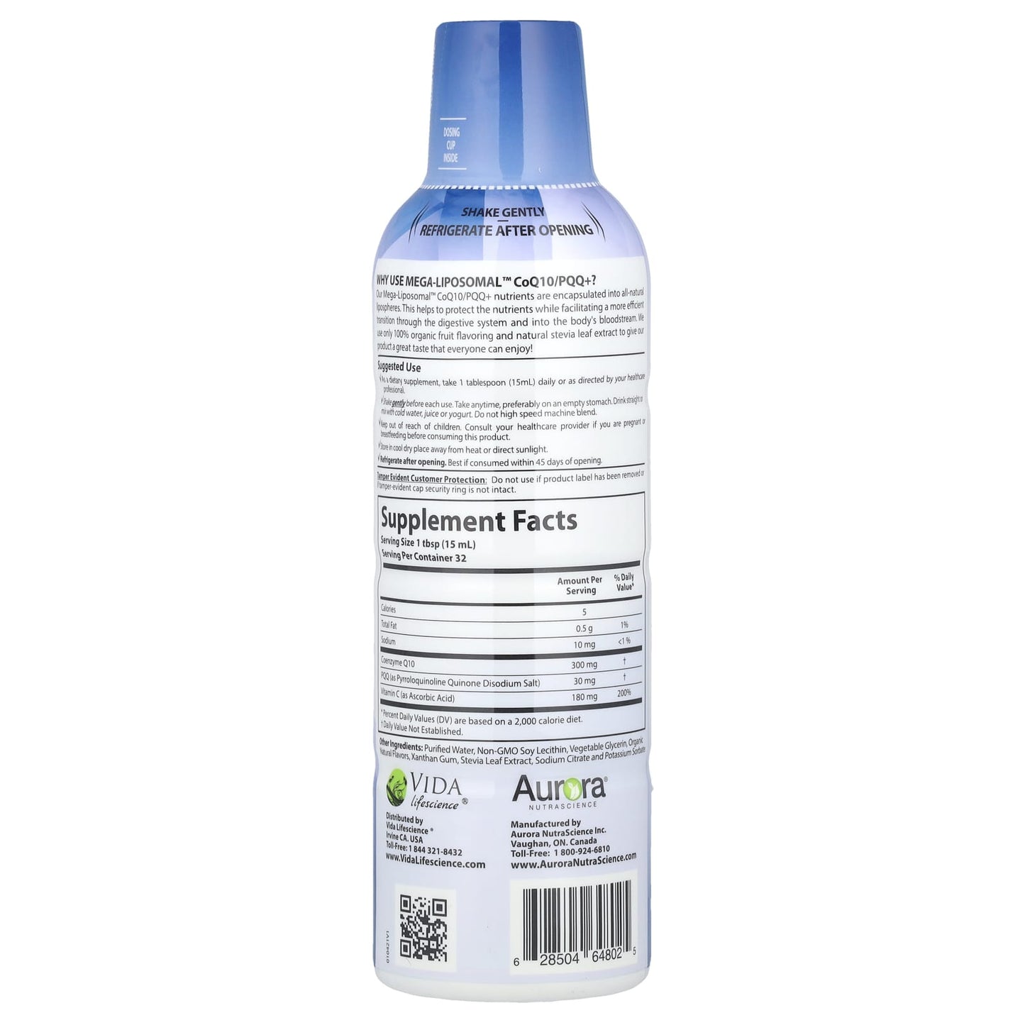 Boost Cellular Energy with Aurora Nutrascience Mega-Liposomal CoQ10/PQQ+ - Image 2