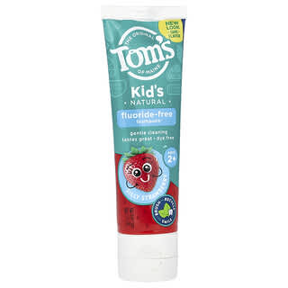 Kids Natural Toothpaste, Silly Strawberry, Fluoride-Free, Tom's of Maine