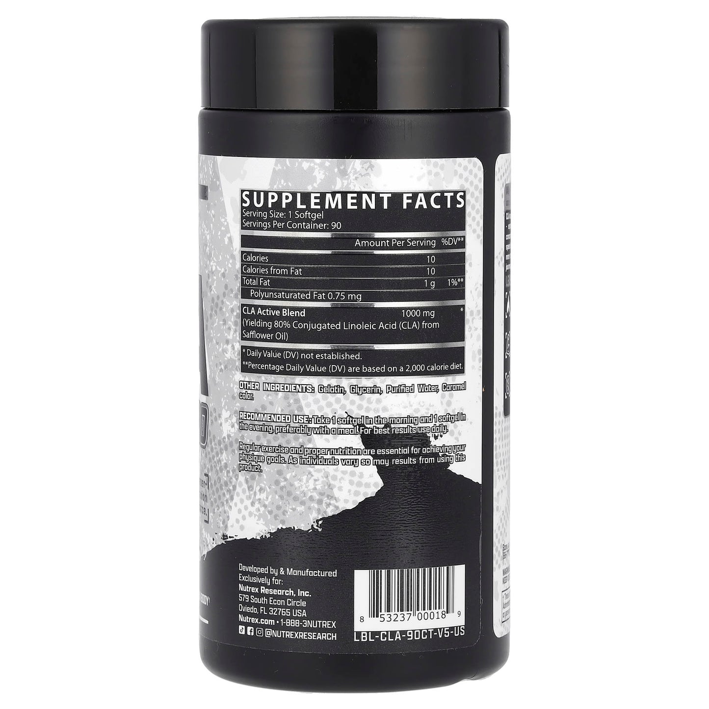 Nutrex Research, CLA 1000, 1,000 mg, 90 Softgels - Image 2