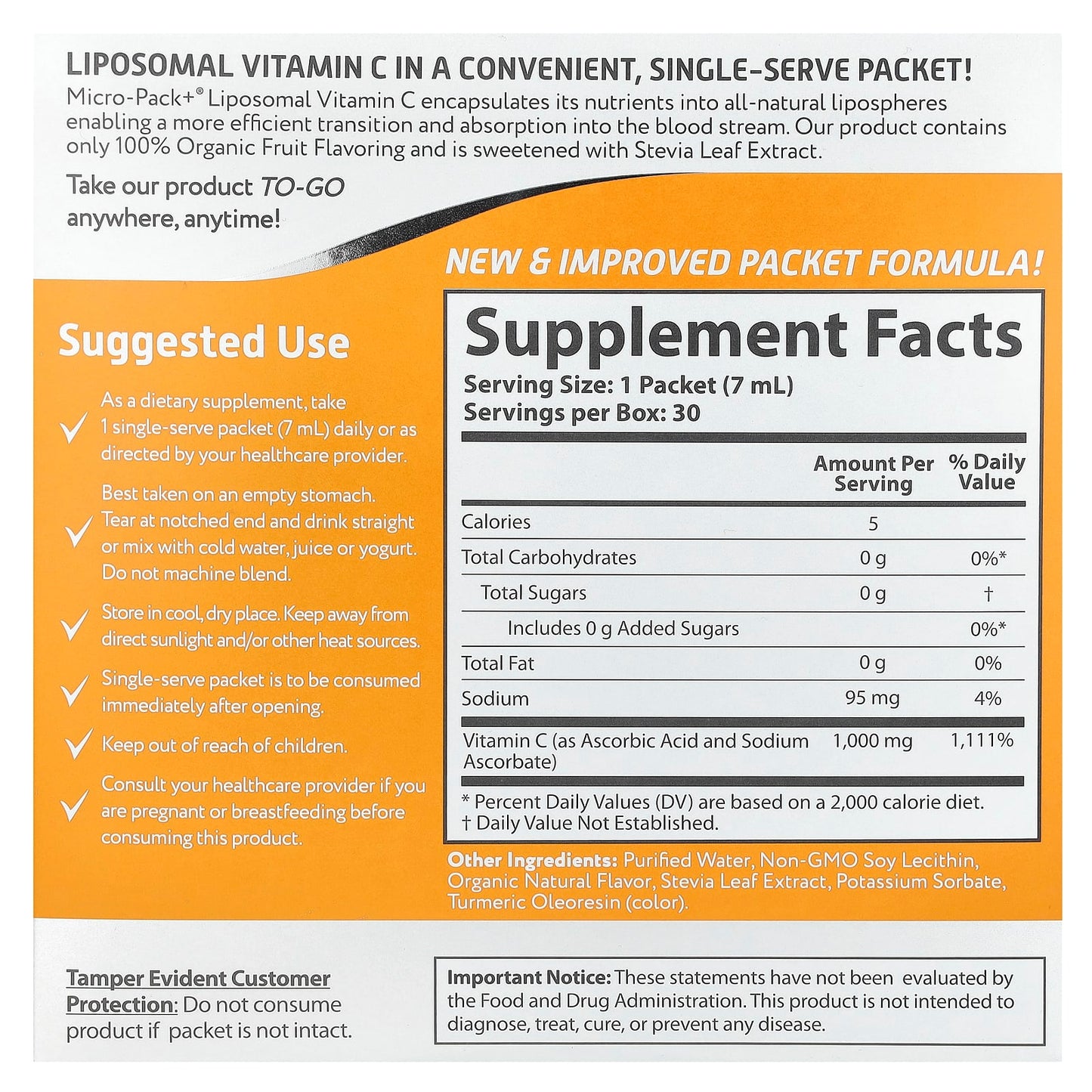 Boost Energy & Immunity with Aurora Nutrascience Micro-Pack+ Liposomal Vitamin C - Image 2