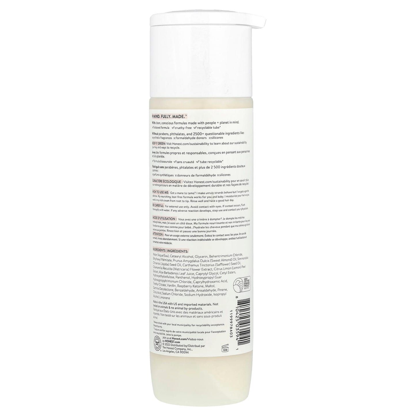The Honest Company, Nourish™ Conditioner, Sweet Almond, 10 fl oz (295 ml) - Image 2