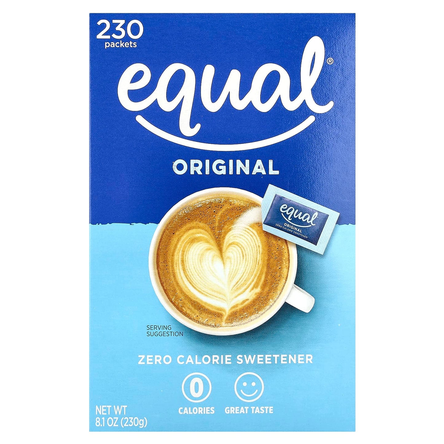 Zero-Calorie Sweetener, 230 Packets, Perfect for Diabetics and Low-Calorie Lifestyles - Image 1