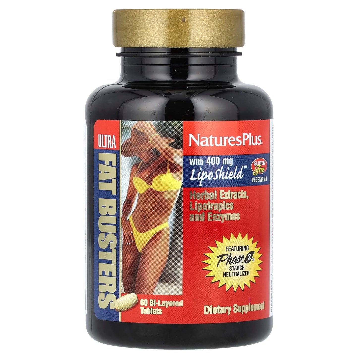NaturesPlus, Ultra Fat Busters, 60 Bi-Layered Tablets - Image 1