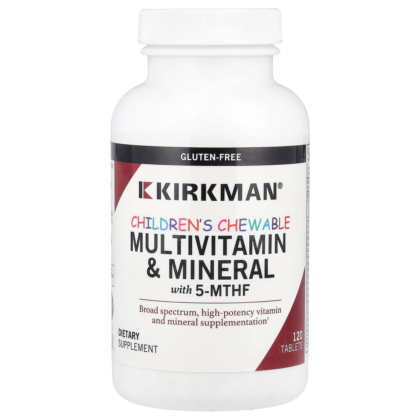 Kirkman Labs, Children's Chewable Multivitamin & Mineral with 5-MTHF, 120 Tablets - Image 1