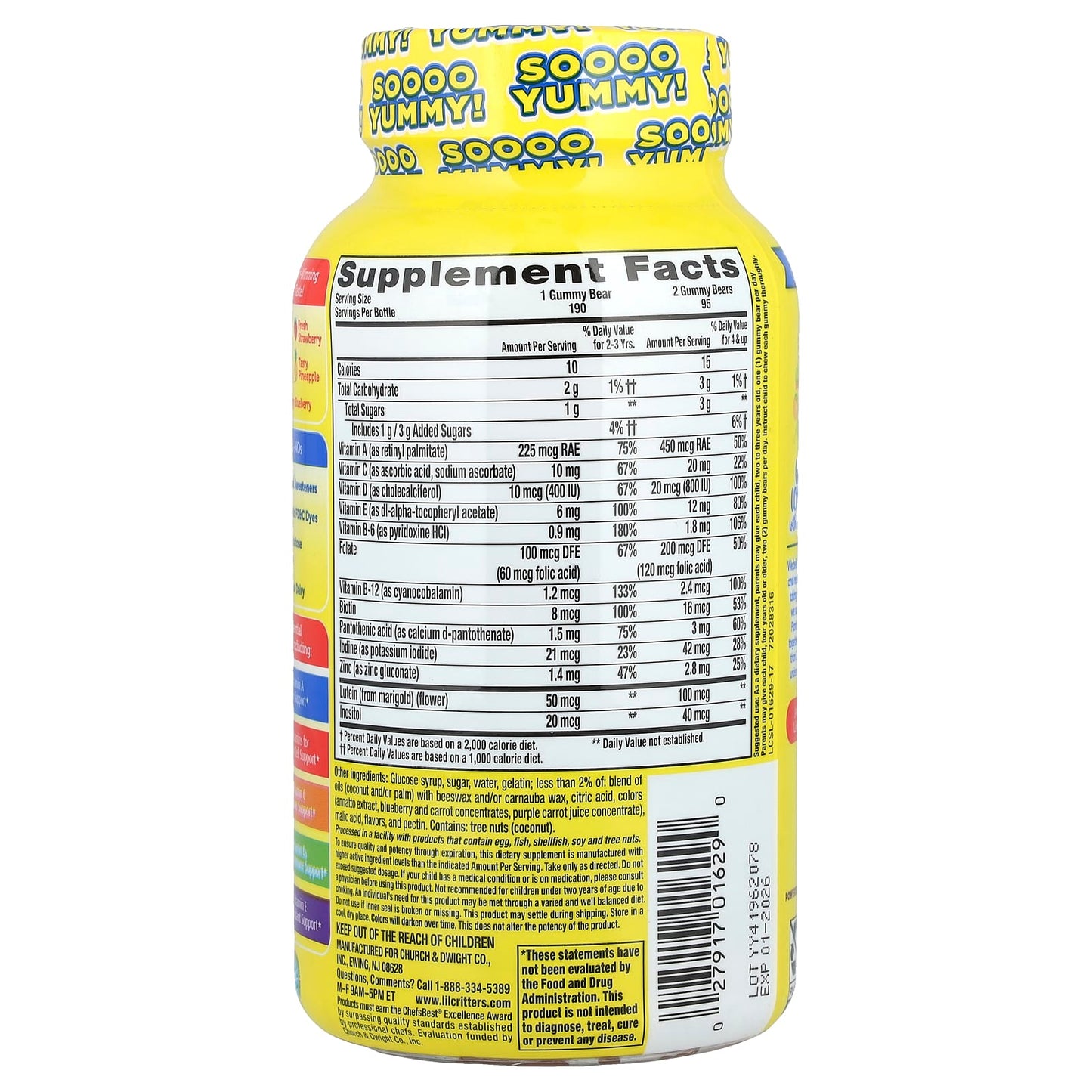 L'il Critters, Gummy Vites™ Daily Multivitamin, 190 Gummies - Image 2