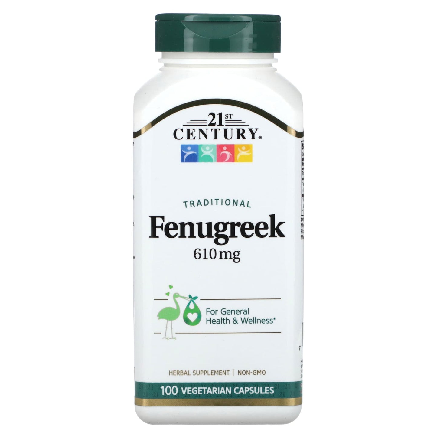 Fenugreek Supplements for General Health & Wellness, 100 Capsules - Image 1