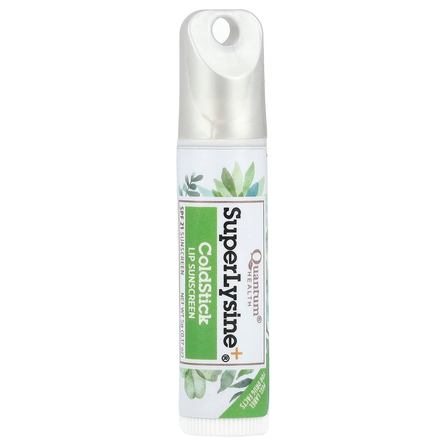 Quantum Health, Super Lysine+®, ColdStick, Lip Sunscreen, SPF 21, 0.17 oz (5 g) - Image 1