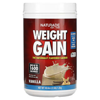Naturade Weight Gain, Vanilla, 2.5lbs, Fast Calorie Intake