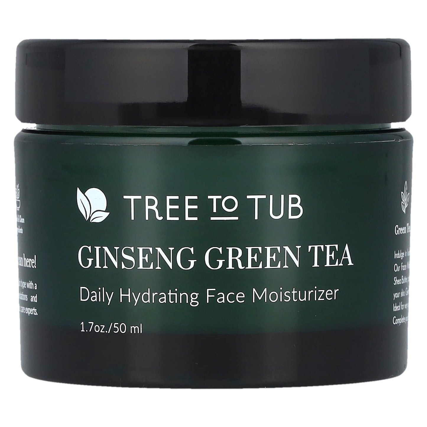 Tree To Tub, Ginseng Green Tea, Daily Hydrating Face Moisturizer , 1.7 oz (50 ml) - Image 1