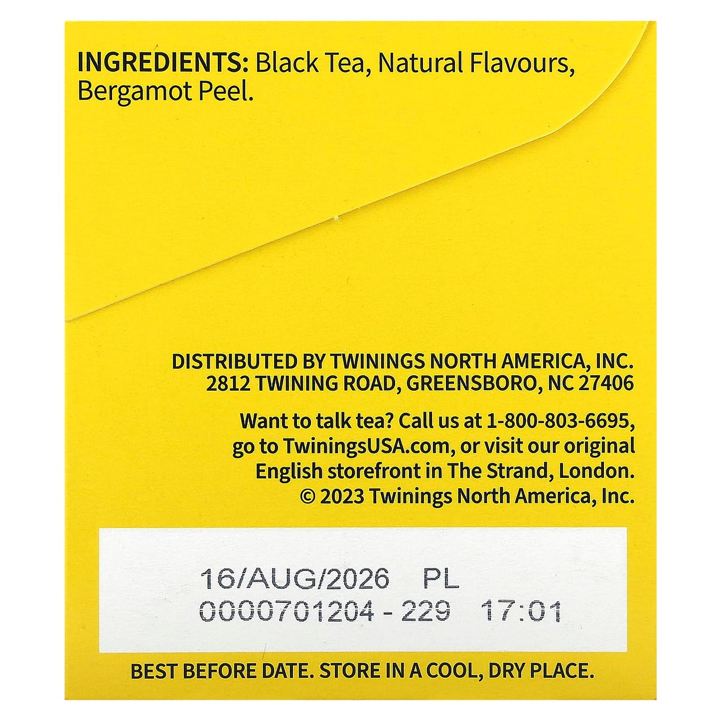 Twinings, Black Tea, Earl Grey, Extra Strong, 20 Tea Bags, 1.41 oz (40 g) - Image 2
