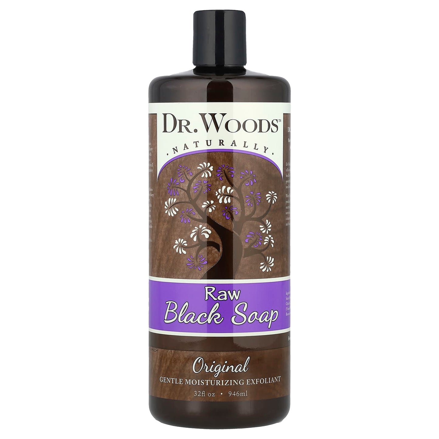 Natural Black Soap by Dr. Woods - Gentle Exfoliant & Deep Cleanser - Image 1