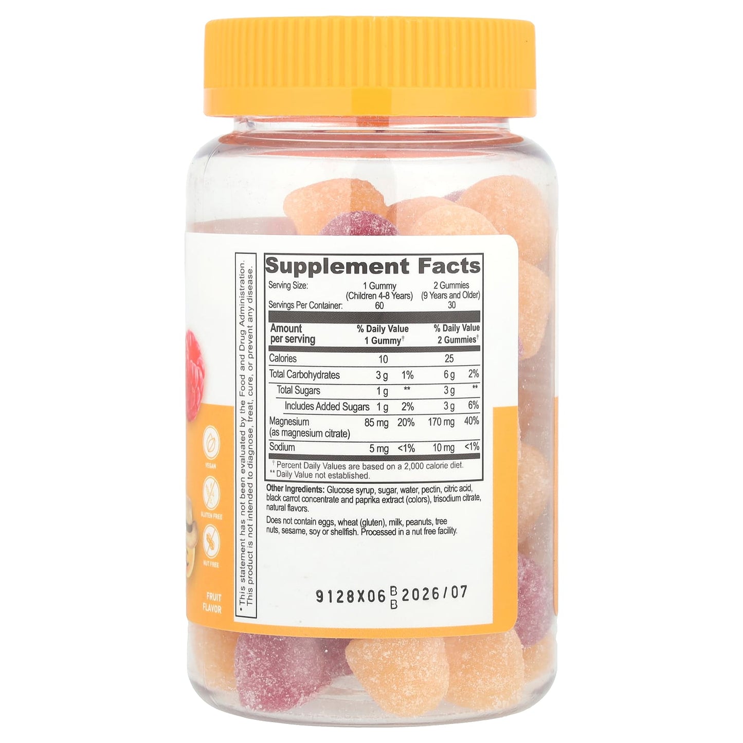 Lifeable, Kids Magnesium Citrate Gummies, Fruit, 60 Gummies - Image 2