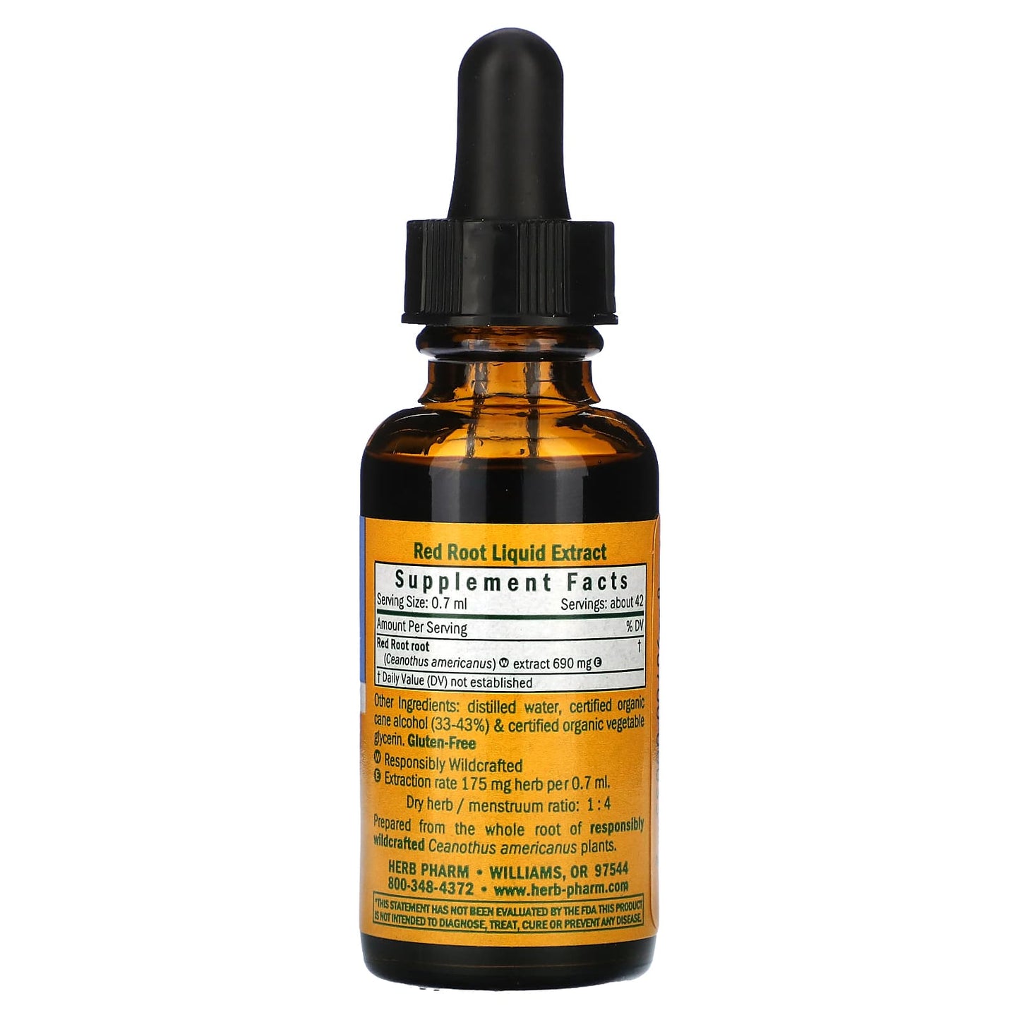 Red Root Liquid Extract for Detox & Cleansing - 1 fl oz by Herb Pharm - Image 2