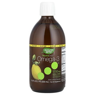 NutraSea Omega-3 Fish Oil Supplement, 16.9 fl oz, Zesty Lemon, Pure & Potent