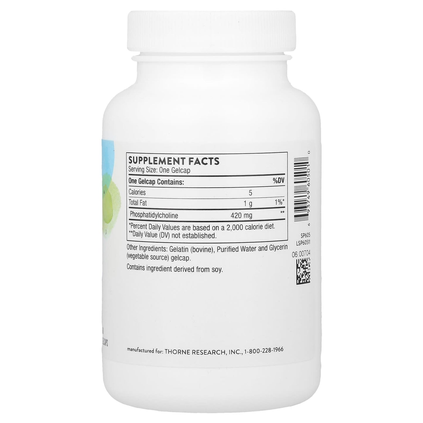 Thorne, Phosphatidyl Choline, 60 Gelcaps - Image 2