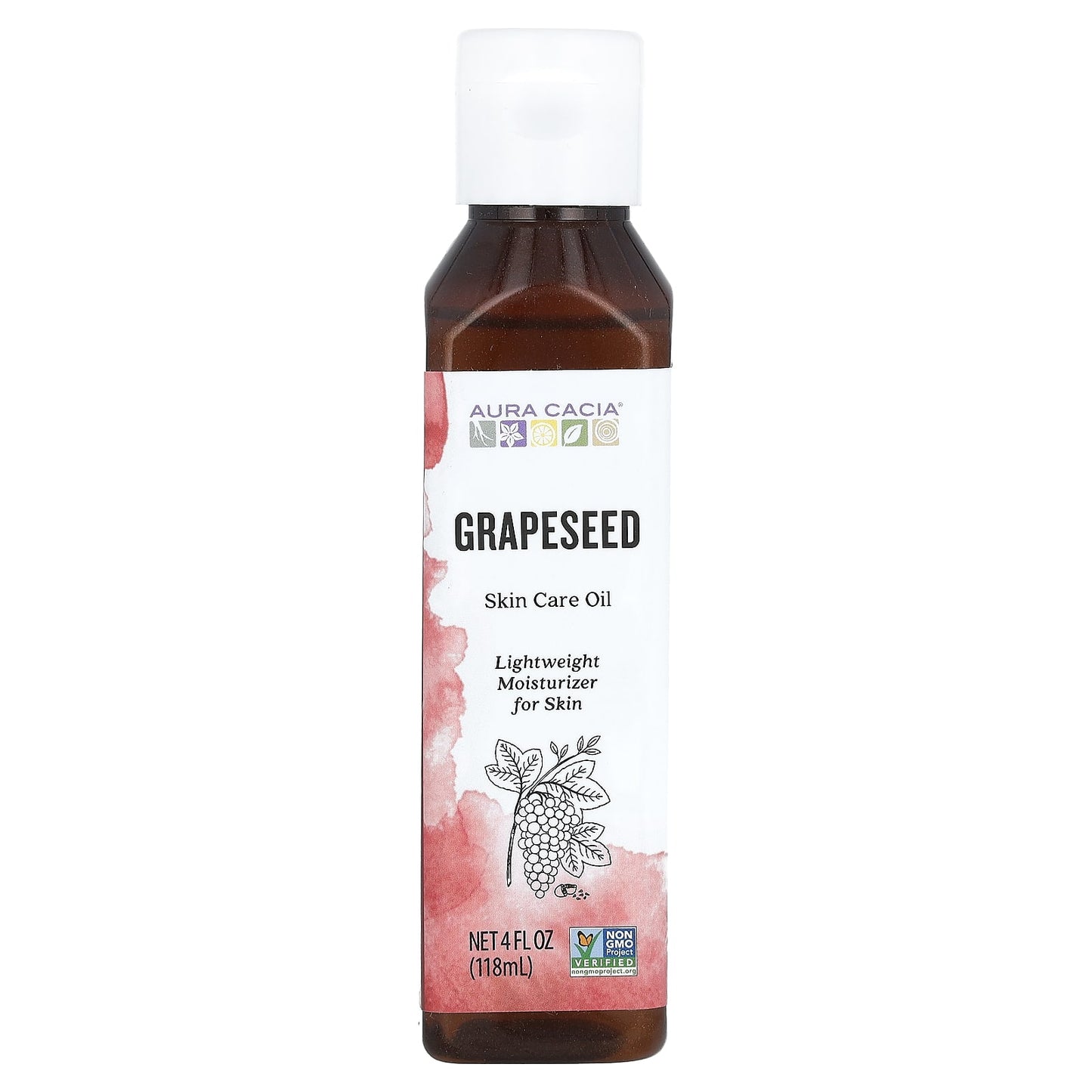 Grapeseed Skin Care Oil by Aura Cacia, 4 fl oz - Image 1