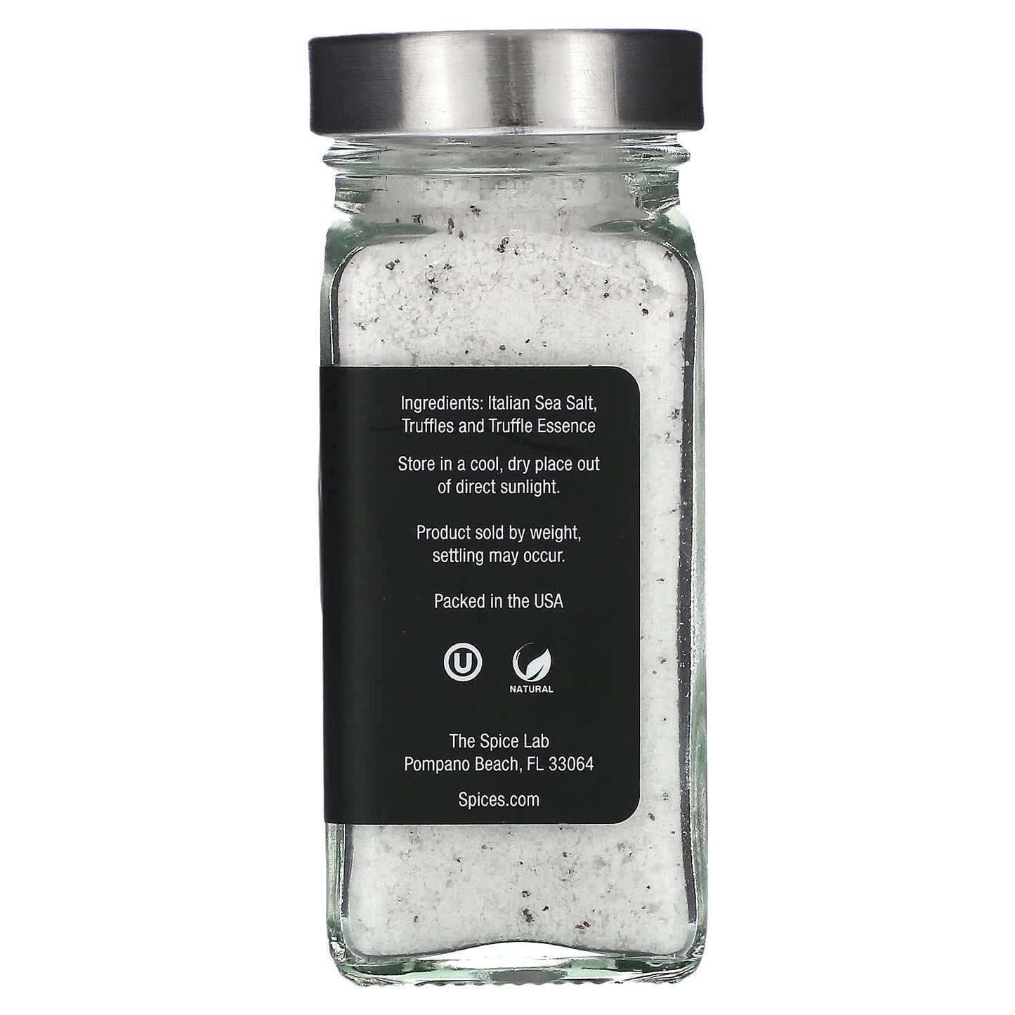 The Spice Lab, Italian Black Truffle, Sea Salt, 4 oz (113 g) - Image 2