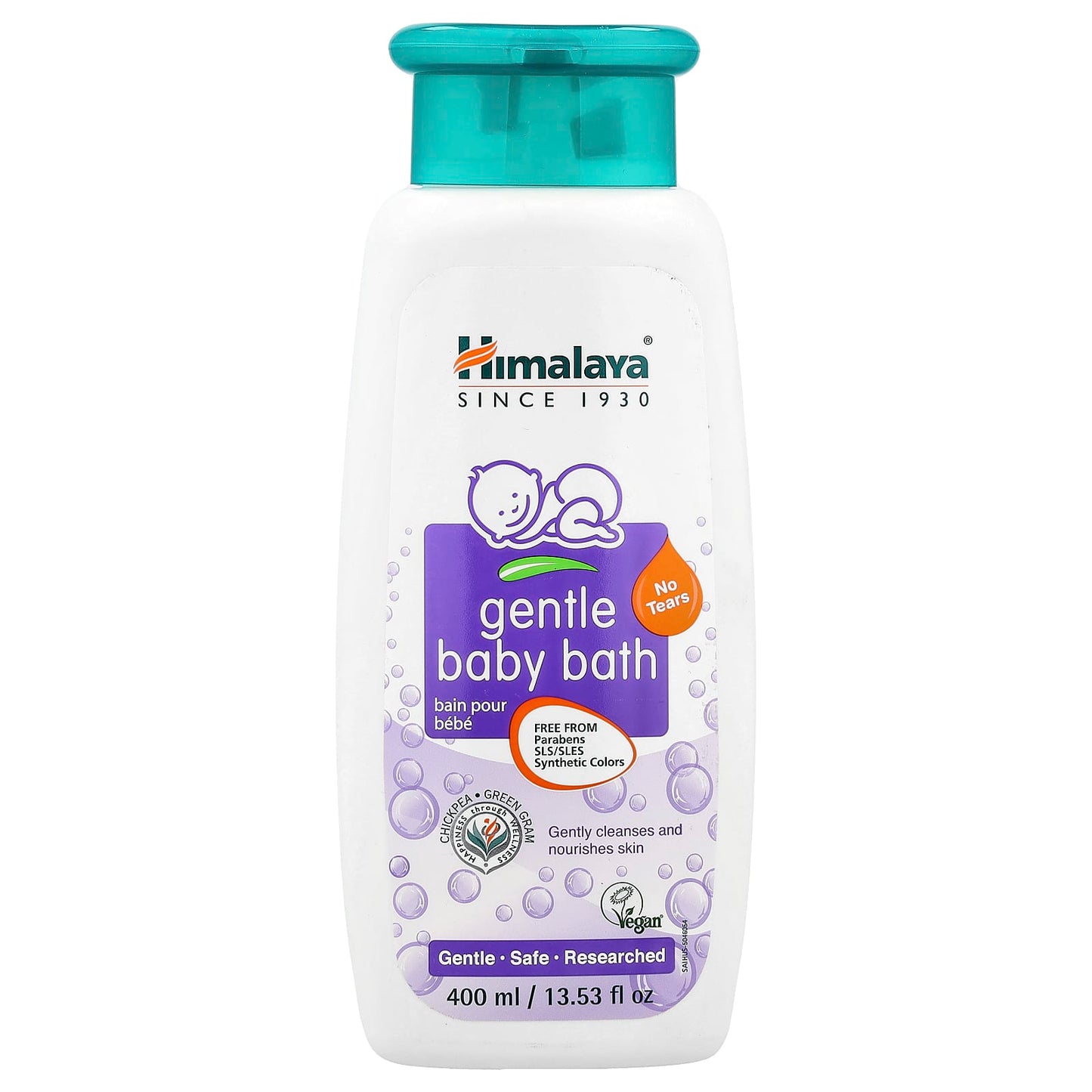 Natural Gentle Baby Bath by Himalaya - Soothe and Nourish Skin - Image 1