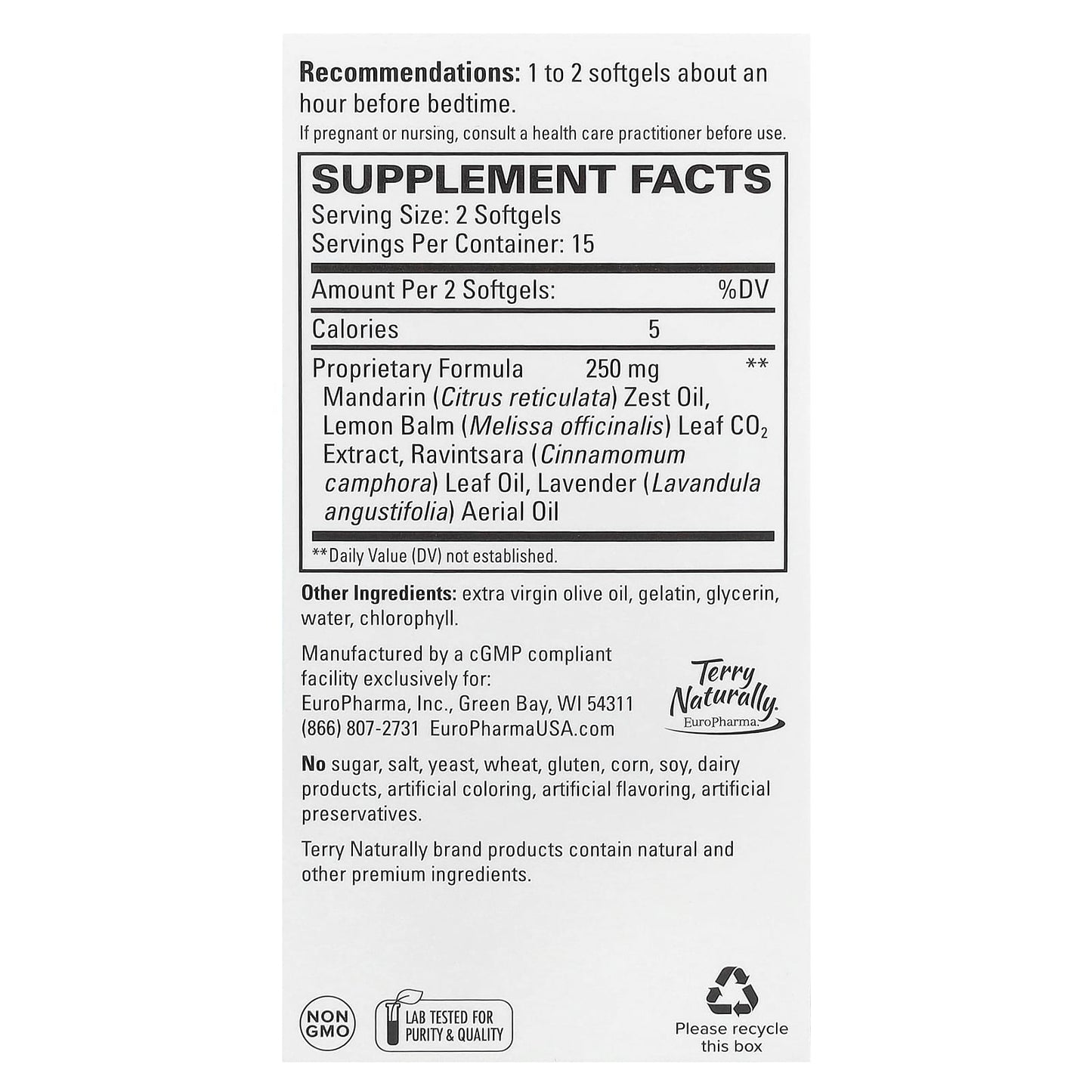 Terry Naturally, Terrific Zzzz®, 30 Softgels - Image 2