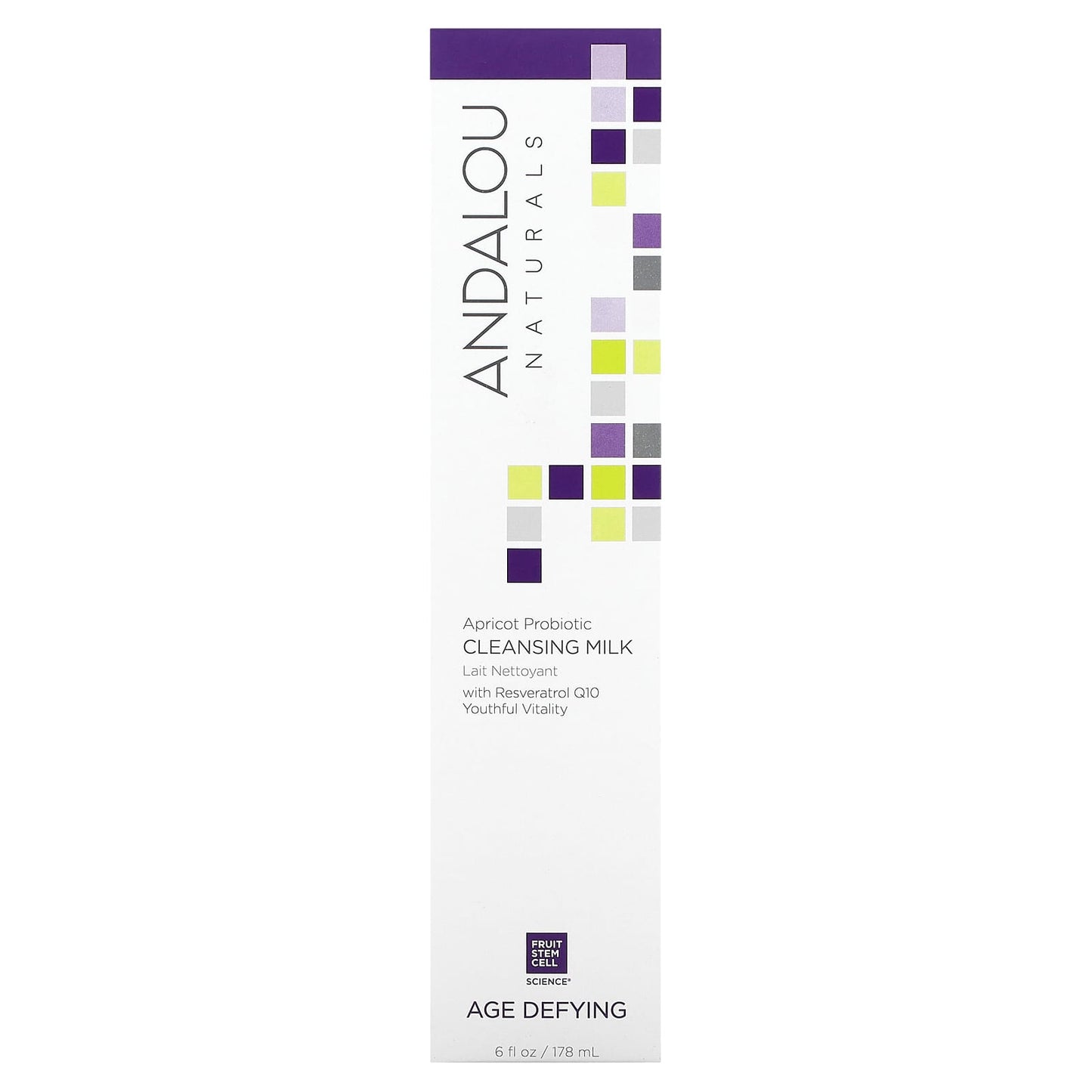 Andalou Naturals Apricot Probiotic Age Defying Cleansing Milk, 6 fl oz - Image 2