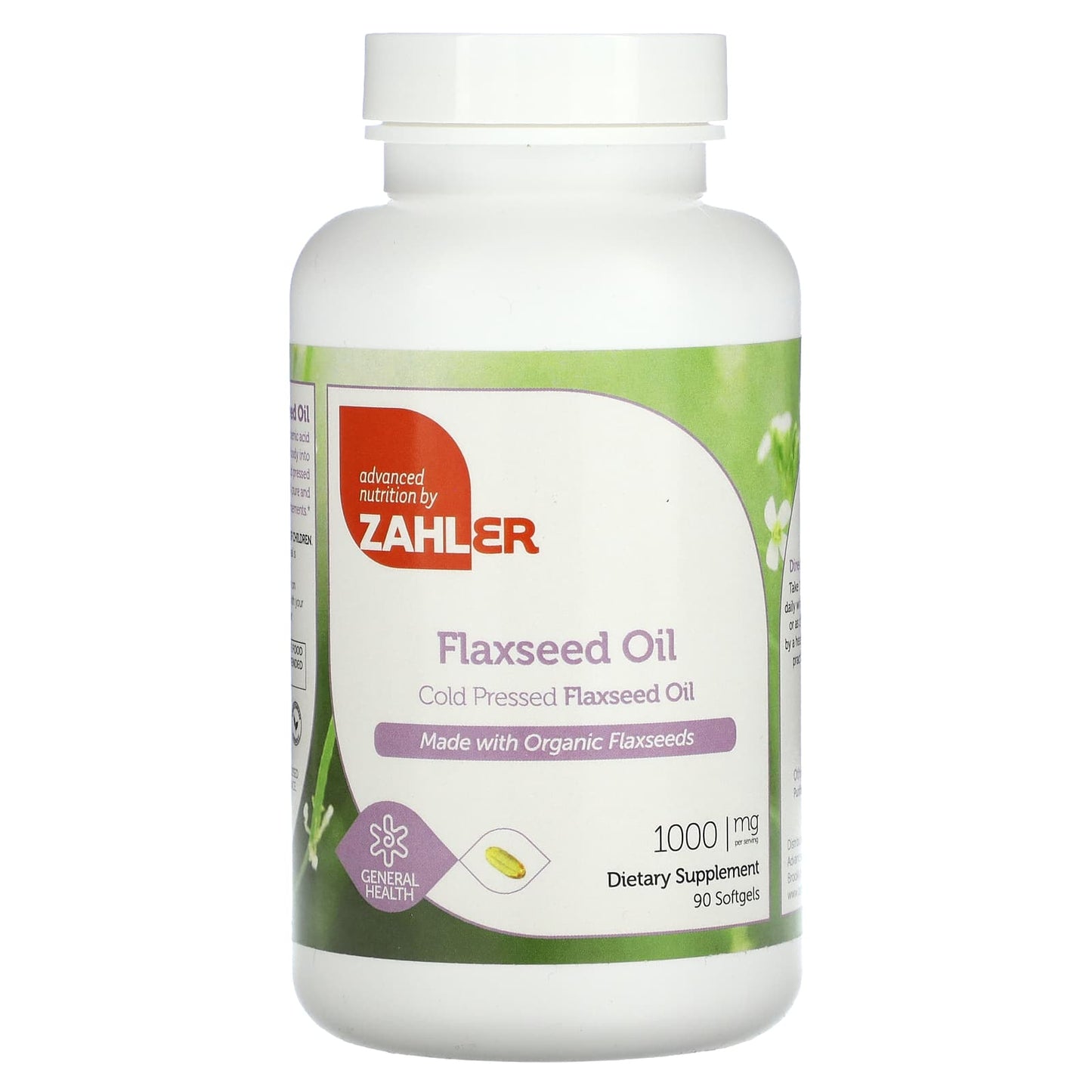 Zahler, Flaxseed Oil, 1,000 mg, 90 Softgels - Image 1